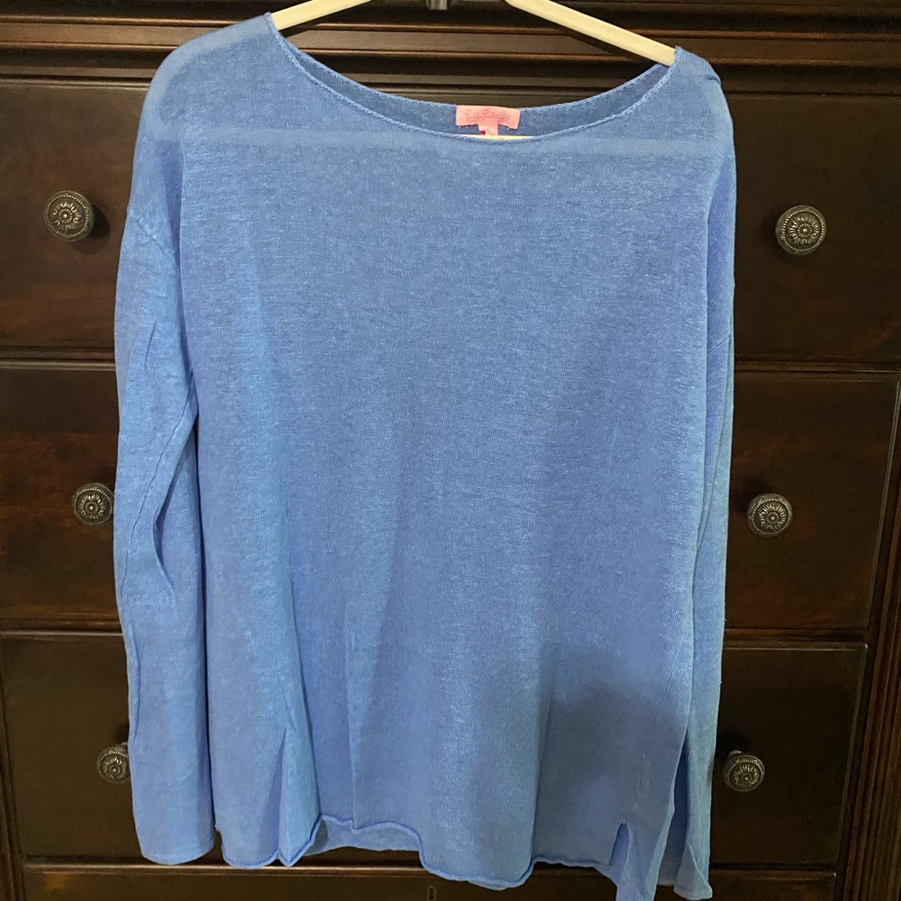 Lilly Pulitzer Linen sweater NWOTS size L
